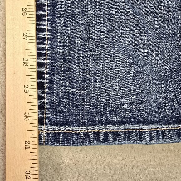 Axel Jeans Mens 38x32 Blue Bootcut Aspetuck Denim Whiskers Western Rugged Urban - Picture 3 of 13